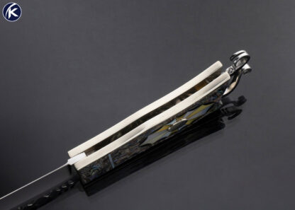 Lloyd Hale Custom Knife Abalone and Multi-Pearl Lockback - Image 6