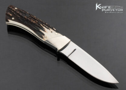 Buster Warenski Custom Knife Nickel Silver and Stag Hunter - Image 3