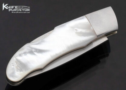 Koji Hara Custom Knife Mother of Pearl Lockback - Image 3