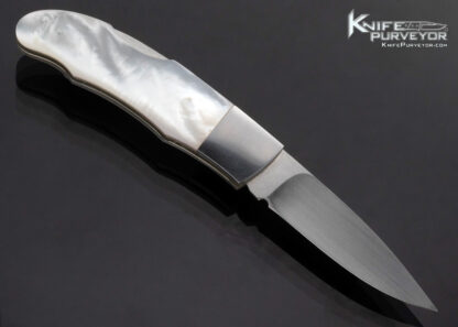 Koji Hara Custom Knife Mother of Pearl Lockback - Image 4