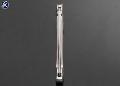 Steve Hoel Custom Knife Ron Smith Engraved Carnelian Interframe Lockback 16840