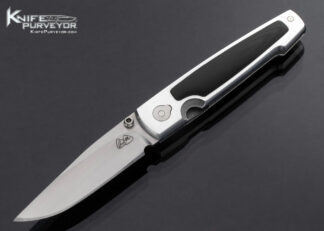 Barry Wood Mike Irie Custom Knife Aluminum Handle with Micarta Inlay Prototype 16909