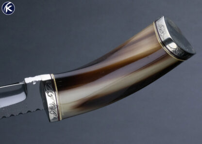 R.D. Nolen Custom Knife Polished Horn Skinner - Image 5