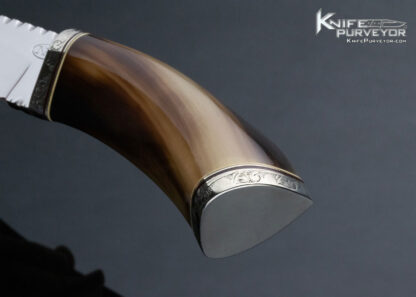 R.D. Nolen Custom Knife Polished Horn Skinner 13956