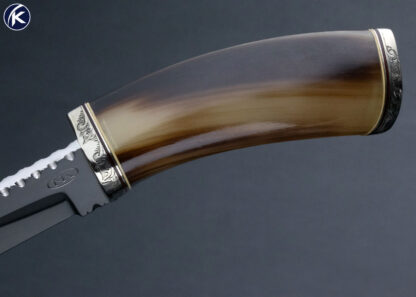 R.D. Nolen Custom Knife Polished Horn Skinner - Image 4