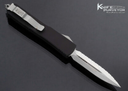 Microtech Custom Knife Black OTF w Black Pouch 26390 10/2010 - Image 2