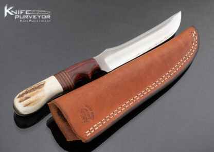Anza Custom Knife Walnut and Elk Stag 16943