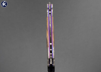 Suchat Jangtanong Custom Knife Balisong Damascus and Mammoth Butterfly Flipper - Image 8