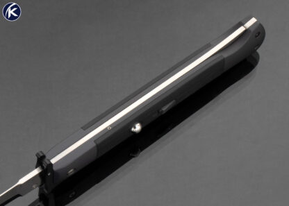 DKD Custom Knife Phantom Pre Production Black Aluminum with Black G10 Auto - Image 4