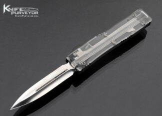 Microtech Custom Knife Marfione Ultratech Clear Top Auto OTF Spearpoint D/E 17030