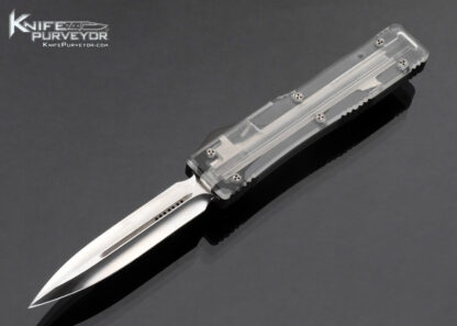 Microtech Custom Knife Marfione Ultratech Clear Top Auto OTF Spearpoint D/E 17030