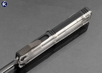 Microtech Custom Knife Marfione Ultratech Clear Top Auto OTF Spearpoint D/E - Image 4