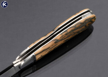 Rusty Preston Custom Knife 2 Blade Mammoth Trapper Slip Joint