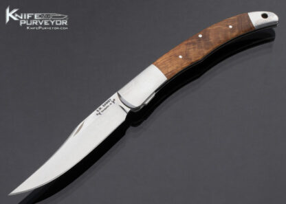 Scott Sawby Custom Knife Wood Texas Tooth Pick Self Lock 17089