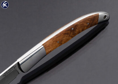 Scott Sawby Custom Knife Wood Texas Tooth Pick Self Lock - Image 4