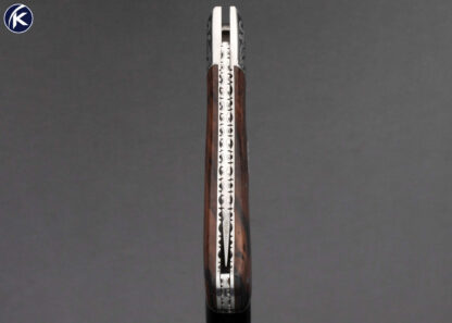 Barry Trindle Custom Knife Engraved Ironwood Lockback with Escutcheon #59 - Image 5