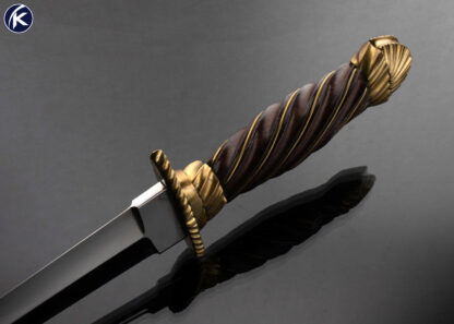 Lloyd Hale Custom Knife Brass and Fluted Rosewood "Arkansas Toothpick” 16817