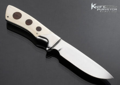 Norman Levine Custom Knife Mammoth and Rosewood Inlaid Hunting Knife 1976 - Image 3