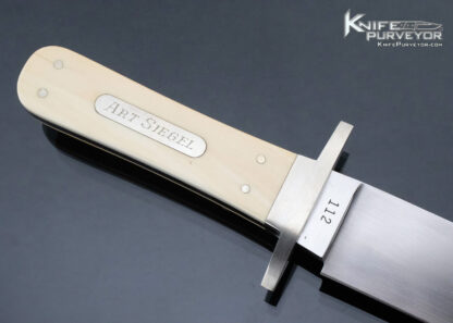 DE Henry Custom Knife  #112 Mammoth Bowie "Art Segal"with Hairline Cracks - Image 4