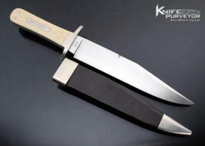 DE Henry Custom Knife  #112 Mammoth Bowie "Art Segal"with Hairline Cracks - Image 3