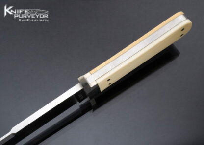 DE Henry Custom Knife  #112 Mammoth Bowie "Art Segal"with Hairline Cracks - Image 5