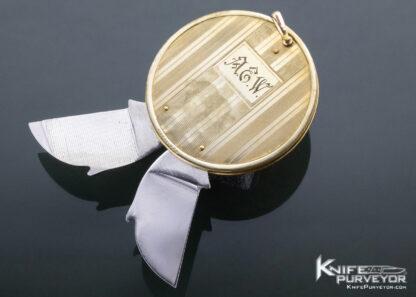 Toi Une Vie Florissante Gold 2 Blade Coin Knife - Image 6