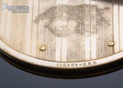 Toi Une Vie Florissante Gold 2 Blade Coin Knife - Image 5
