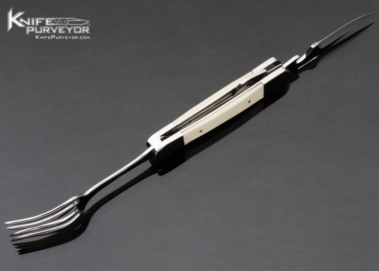 Wayne Hensley Custom Knife Hobo Fork and Knife with Can Opener Knife